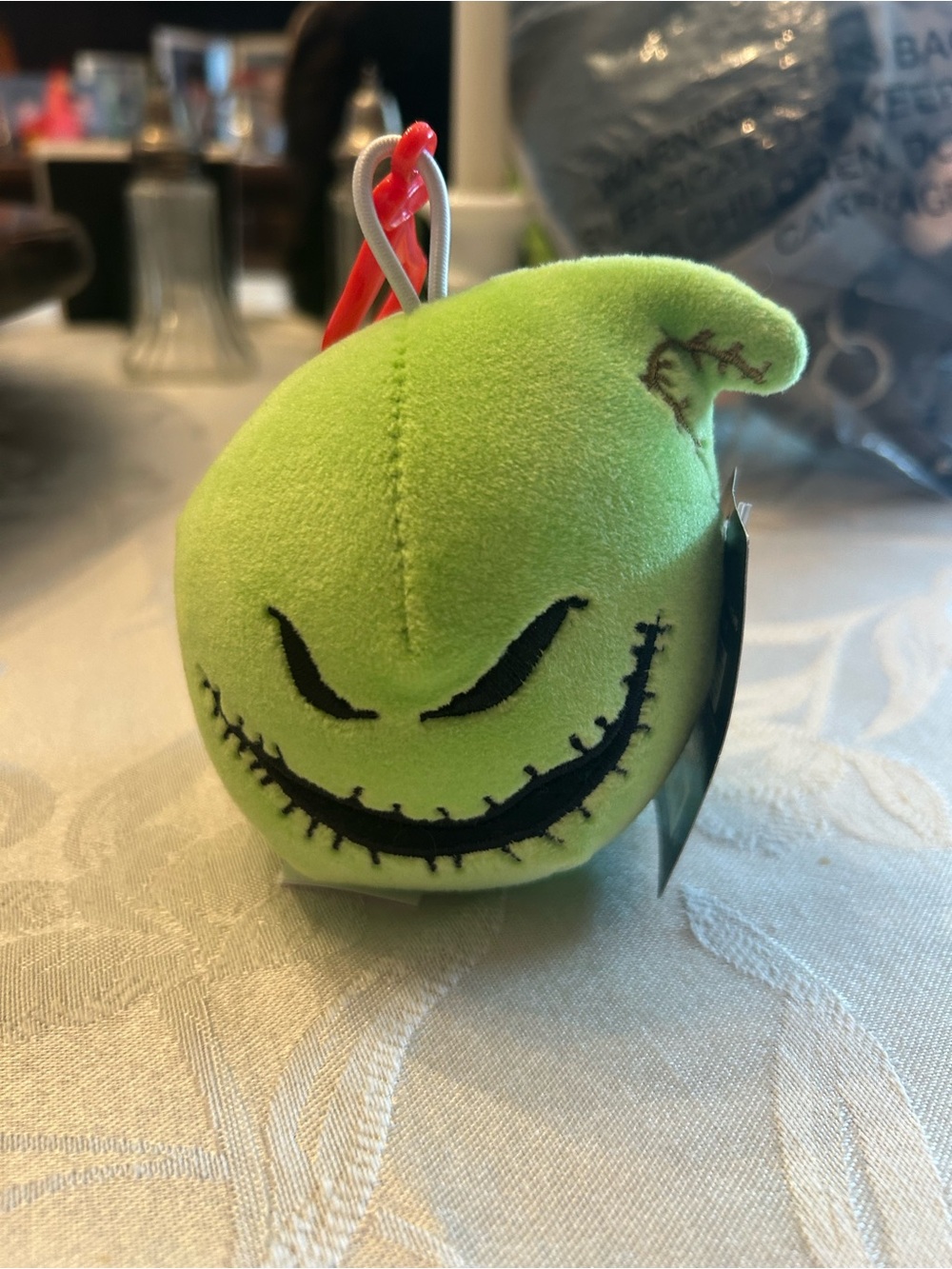 Oogie boogie plush keychain nwt